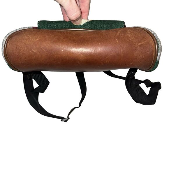 Pendleton Vintage 90s Wool Leather Mini Backpack Aztec Southwestern PRISTINE - Picture 8 of 13